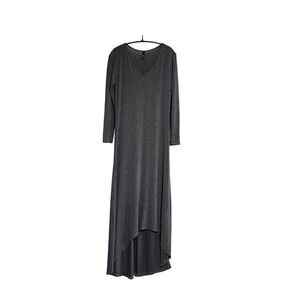 Elon gray v-neck dress Sz L lagenlook Fairy Grunge Indie